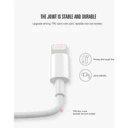 Кабель XO NB47 USB A - Lightning 2.0 білий - мініатюра 4