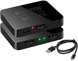 HDMI розгалужувач 1×2 4K для двох дисплеїв - мініатюра 3