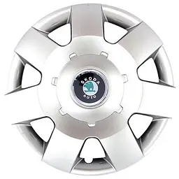 Ковпак колеса з емблемою Skoda SKS219 R14 сірий з логотипом на вибір 4 шт