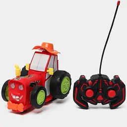 Танцюючий трюковий трактор на радіокеруванні Crazy Car з музикою, світловими ефектами та акумулятором - мініатюра 5