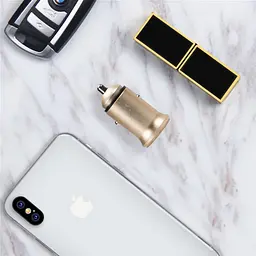Автомобільний зарядний пристрій T-PHOX Zega 3.1A Dual USB gold - мініатюра 4