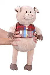 М'яка іграшка Same Toy Свинка в жилеті, 35 см (THT723) - мініатюра 3