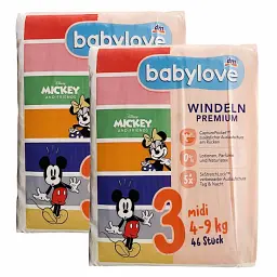 Підгузники Babylove Premium 3 Midi ( 4-9 кг ), 92 шт