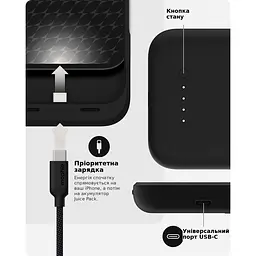 Чохол-акумулятор Mophie Juice Pack для Iphone 16 Pro (6.3") Black Power Bank 2800 mAh з магнітом - мініатюра 4