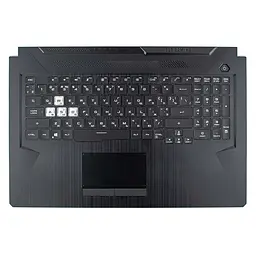 Верхня кришка для Asus FA706I FA706QE FX706H TUF706 TUF766, (Чорний, топкейс+клавіатура, RGB підсвітка, 90NR05Y4-R31UA1, Оригінал)
