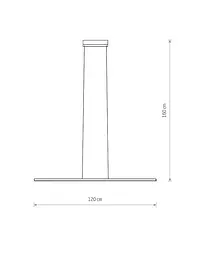 Люстра Nowodvorski 11584 Bar LED S 1x27W 4000K 1800Lm IP20 Біла - мініатюра 6