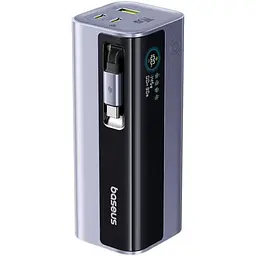 Зовнішній акумулятор Baseus EnerGeek GR11 Power Bank with Retractable Cable 20000mAh 145W Space Grey (E0027B01)