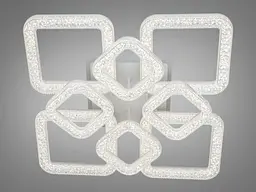 Стельовий світильник LED Diasha 2205/4+4WH, 130W, 3200K-6500K, білий метал, сучасний стиль для дому - мініатюра 4