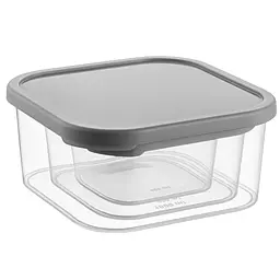 Набір контейнерів з кришками Idea Home Quick Box Gray 3 шт. 0.4/0.9/1.8 л сірий (00815 Gray)