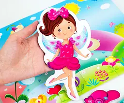 Магнітна гра для дітей "Фея" Vladi Toys VT3204-28 у папці - мініатюра 3