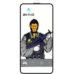 Захисне скло 5D Anti-static Matte (тех.пак) для Apple iPhone 13 / 13 Pro / 14 / 16e / 17e (6.1) Чорний