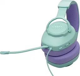 Навушники з мікрофоном JBL Quantum 100M2 Cyan (JBLQTUM100M2CYN) - мініатюра 2