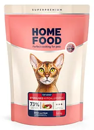 Гіпоалергенний беззерновий корм для котів Home Food з качкою та грушею 1,6кг