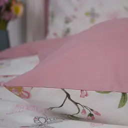 Комплект постільної білизни ТЕП Pink Butterflies полуторний білий ранфорс - мініатюра 5