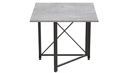 Стіл-книга трансформер Оріон 1 Ferrum-decor 750x810x730 Чорний метал ДСП Бетон 16 мм (FRD-104603) - мініатюра 7
