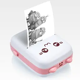 Портативний термопринтер JETIX Mini printer Pink - мініатюра 2