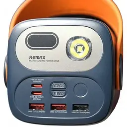 Зовнішній акумулятор Remax RPP-100 Gutitan 60000mAh PD 100W + QC 22.5W з синім дисплеєм - мініатюра 2