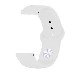Силіконовий ремінець BeCover для Amazfit Stratos 1/2/2S/3/GTR 2/GTR 47mm/GTR Lite 47mm/Nexo/Pace White (706377) - мініатюра 2