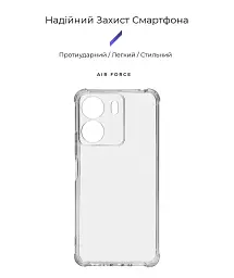 Чохол ArmorStandart Air Force для Xiaomi Redmi 13C 4G / Poco C65 Cam cov Clear - мініатюра 2