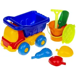 Дитяча іграшкова машина Colorplast "Бджілка" C0039 з набором для пісочниці Синій