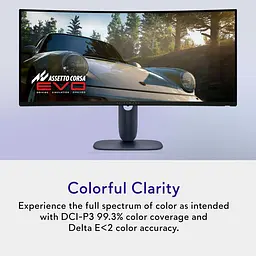 Монітор 34" Dell AW3425DW QD-OLED Curved UWQHD OLED 240Hz (210-BRTW) - мініатюра 3