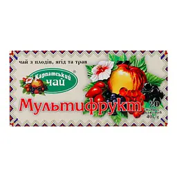Чай Карпатський Чай Мультифрукт 40 г (20 шт. x 2 г) - мініатюра 2