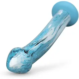 Скляний дилдо Gildo Ocean Ripple - мініатюра 4