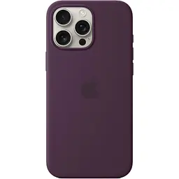Чохол Silicone Case with MagSafe для Apple iPhone 16 Pro Max Plum AAA [116575] - мініатюра 2