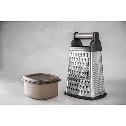 Тертка чотирьохстороння KitchenAid Universal з контейнером чорна (KQG300OSOBE) - мініатюра 8