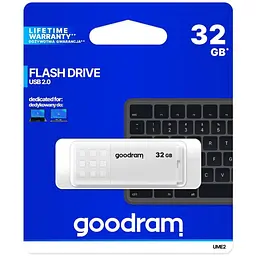 USB флеш накопичувач Goodram 32GB UME2 White USB 2.0 (UME2-0320W0R11) - мініатюра 4