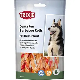 Ласощі Trixie Denta Fun Chewing Rolls для собак Паличка для чищення зубів з куркою 12 см 80 г 10 шт (арт.31376)