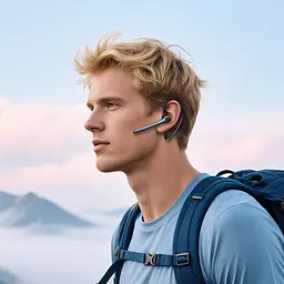 Bluetooth гарнитура Hoco E90 Liya ENC noise reduction BT headset Black (6942007680547) - миниатюра 8