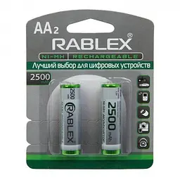 Акумуляторна батарейка Rablex HR6 AA NI-MH 2500mAh 2 шт