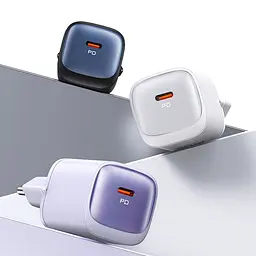 Мережевий зарядний пристрій Usams US-CC251 GaN 30W Black [CC251TC01] [139648] - мініатюра 7