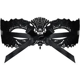Мереживна маска Obsessive A700 mask, єдиний розмір, чорна - мініатюра 2