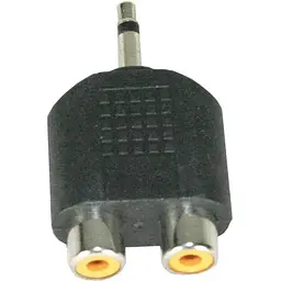 Перехідник TCOM 2 x RCA тюльпана Мама 3.5-мм тато адаптер Mini-Jack