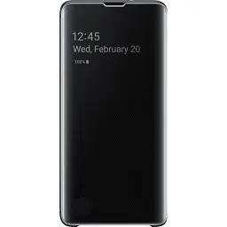 Чохол-книжка Samsung Clear View Cover для Samsung Galaxy S10 SM-G973 Black (EF-ZG973CBEGRU) - мініатюра 3