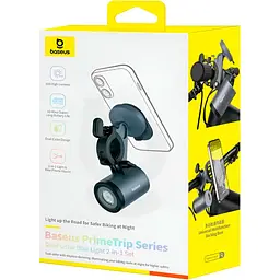Тримач для смартфона Baseus PrimeTrip Series Dual-Color Bike Light 2-in-1 Set (C12569000121-00) [134777] - мініатюра 6