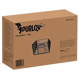 Манеж-клітка для собак і цуценят Purlov 15743, 90×90×60 см, збірний, з дверцятами, безпечний, універсальний - мініатюра 6