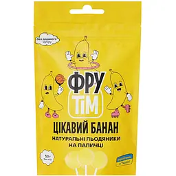 Натуральные леденцы на палочке Фрутім, банан, 50 г