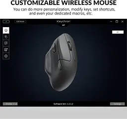 Миша Keychron M7 BT/WL/USB-A/USB-C Black (M7-A1) - мініатюра 2