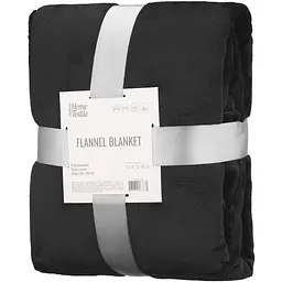 Плед Ardesto Flannel 160х200 см 100% поліестер чорний pbe0050471