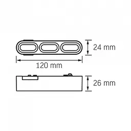 Світильник магнітний трековий Videx LD13B 5.5W 4000K 48V Black - мініатюра 9