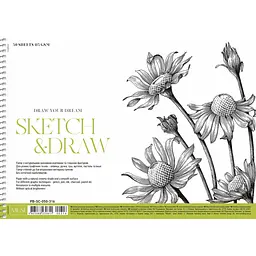 Альбом Muse Sketch&Draw на спіралі A4 50 аркушів в асортименті (PB-SC-050-316) - мініатюра 2
