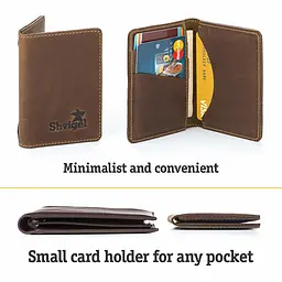 Шкіряна кредитница SHVIGEL 10,5х7,5 см acs0015253 - мініатюра 4