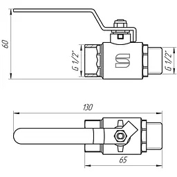 Кран кульовий прямий Selba 1/2″ ЗВ КР SL1505 - мініатюра 5