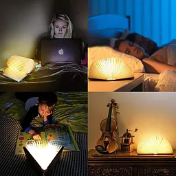 Складна настільна світлодіодна лампа у формі книги із USB-зарядкою - мініатюра 7