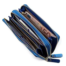 Гаманець жіночий ST Leather 18447 (S5001A) на блискавці синій - мініатюра 8