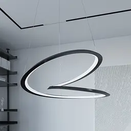 Люстра MJ-Light HELIX D600 4000K BK 12026