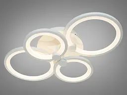 Люстра стельова LED Diasha 8022/4WH, 70W, 3850 лм, білий акрил, сучасний стиль, Ø40 см, IP20, з пультом, димером - мініатюра 2